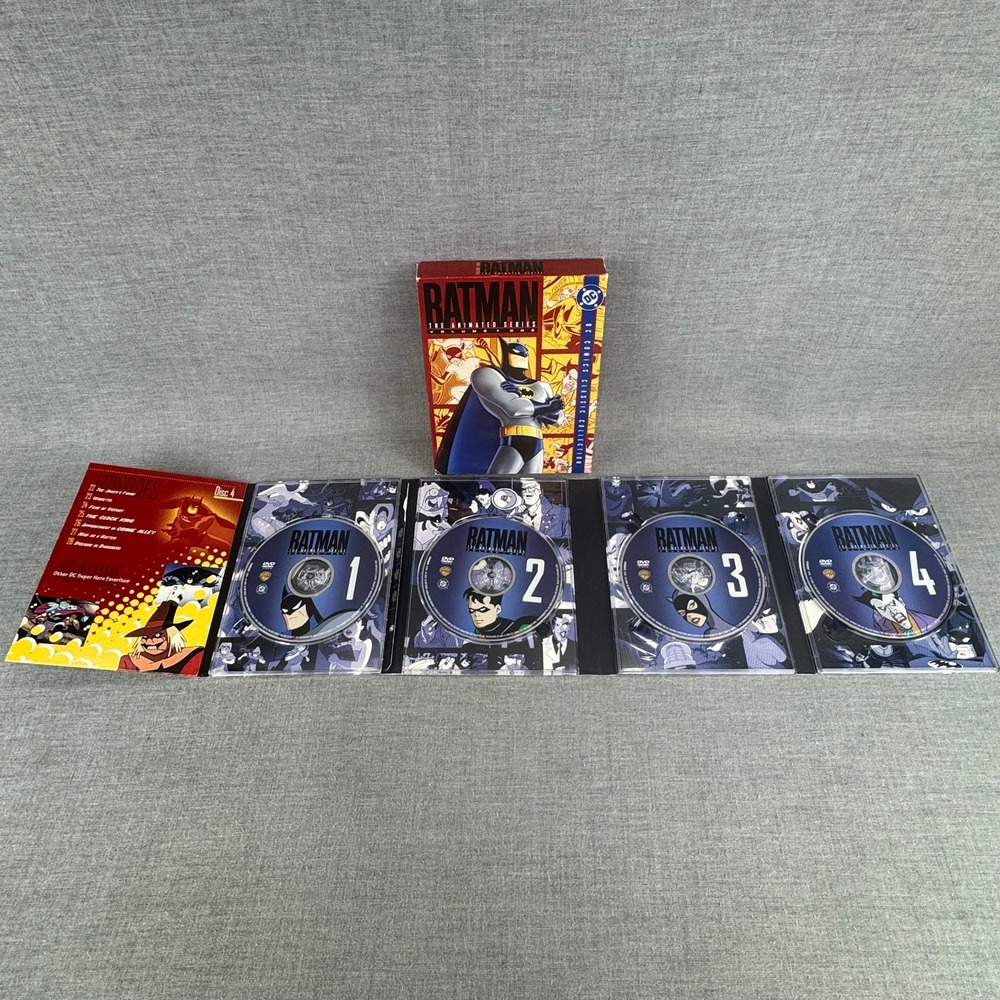 Batman The Animated Series Volumes 1 2 3 4 DVD 16 Disc Complete Set Tested - Picture 6 of 9